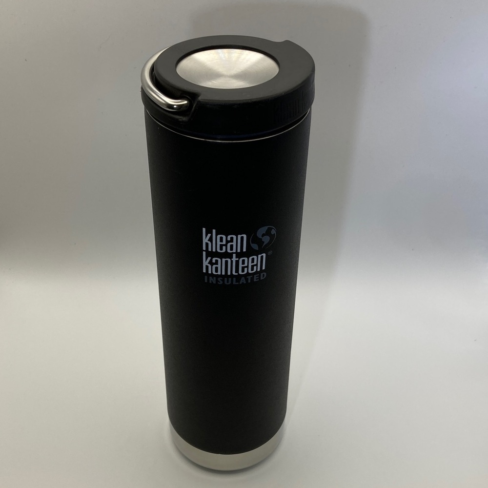 Klean Kanteen Black 20oz Insulated Tumbler with TKWide loop lid upgrade